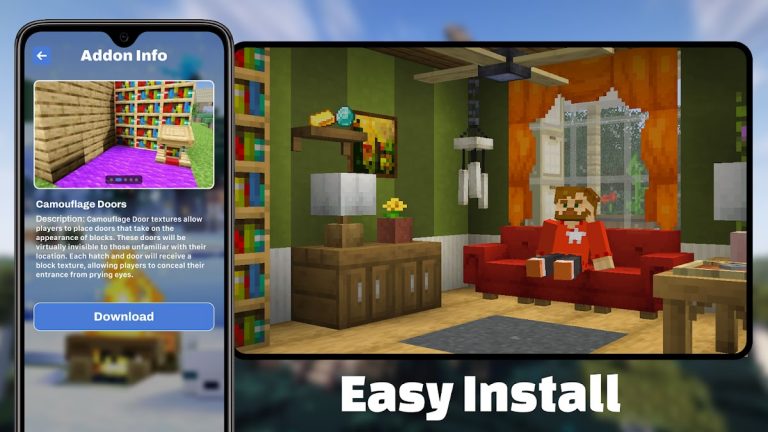 Мод Камуфляжные Двери для MCPE для Android — скриншот 4