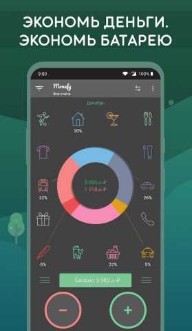 Monefy — Менеджер бюджета для Android — скриншот 3