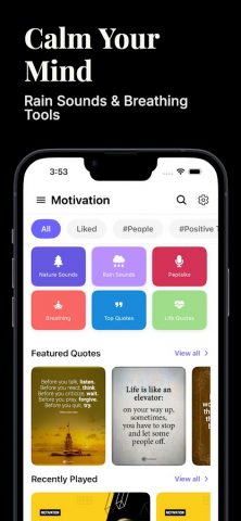 Motivational Quotes — Daily для Android — скриншот 1