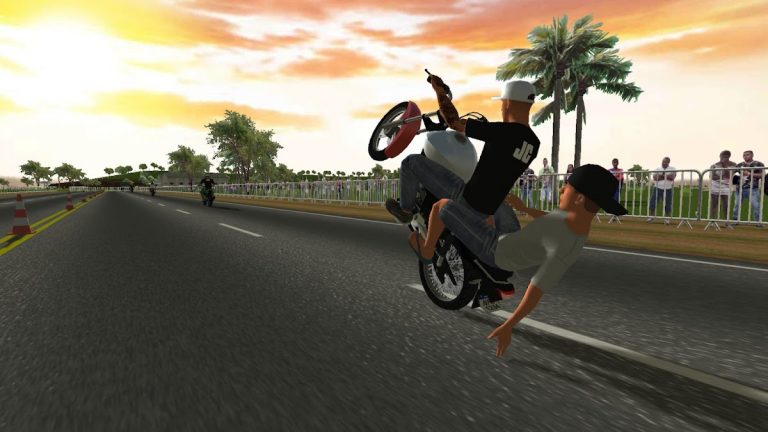 Moto Wheelie 3D для Android — скриншот 3