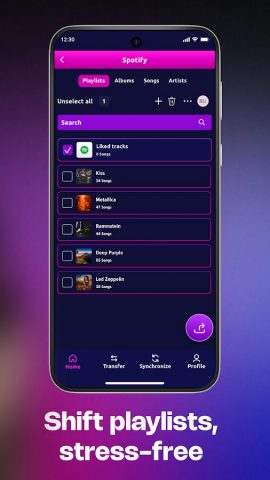 MusConv: Transfer Music для Android — скриншот 5