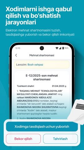 MyMehnat для Android — скриншот 3