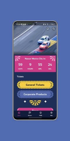 NASCAR Mexico City для Android — скриншот 2