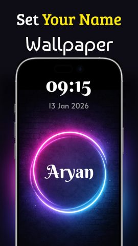Name wallpaper maker для Android — скриншот 2