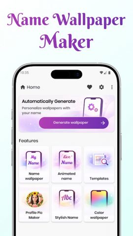 Name wallpaper maker для Android — скриншот 4