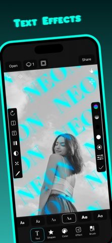 Neon – Фотоэффекты для iOS — скриншот 4