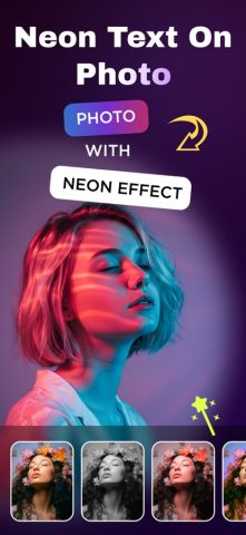 Neon Text Effects — Neon Photo для iOS — скриншот 1