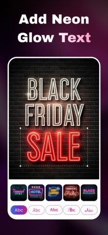Neon Text Effects — Neon Photo для iOS — скриншот 3