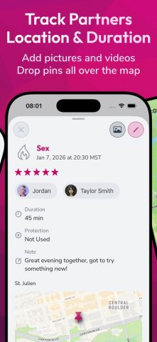 Nice — Intimacy Tracker для iOS — скриншот 2