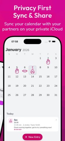 Nice — Intimacy Tracker для iOS — скриншот 4