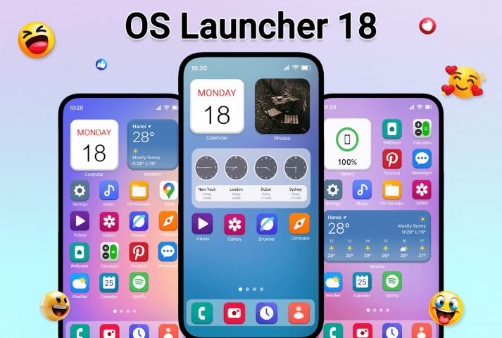 OS Launcher 18 — iLauncher OS для Android — скриншот 1