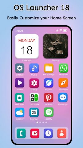 OS Launcher 18 — iLauncher OS для Android — скриншот 3