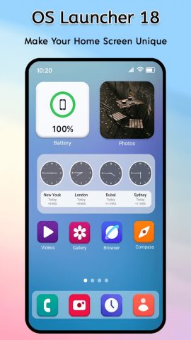 OS Launcher 18 — iLauncher OS для Android — скриншот 5