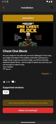 Один блок мод Майнкрафт ПЕ для Android — скриншот 5