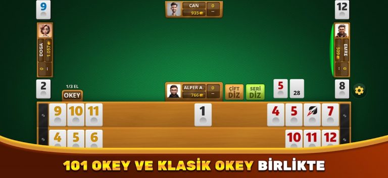 Okey & 101 Okey İnternetsiz HD для Android — скриншот 1