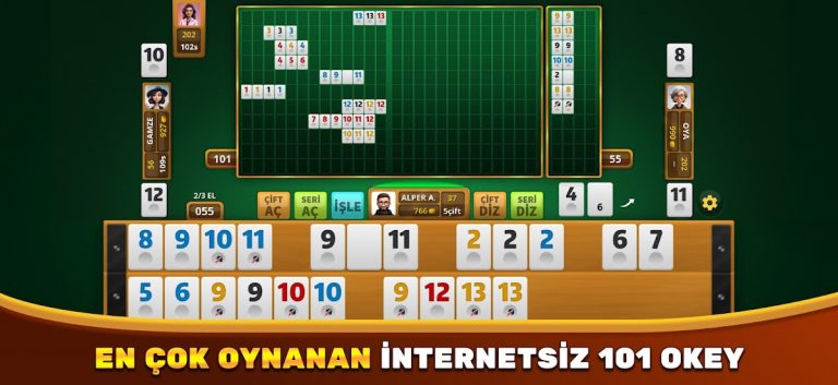 Okey & 101 Okey İnternetsiz HD для Android — скриншот 3