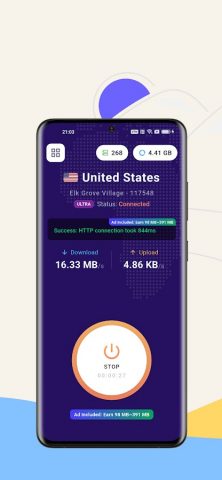 OneTap VPN: Simple but Ultra для Android — скриншот 4