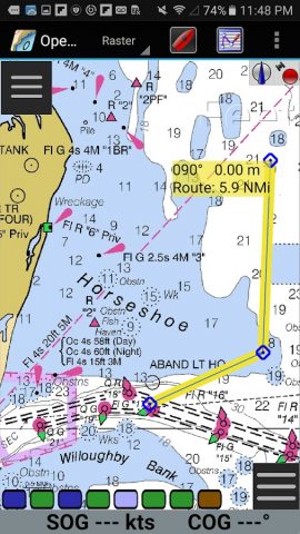 OpenCPN для Android — скриншот 1