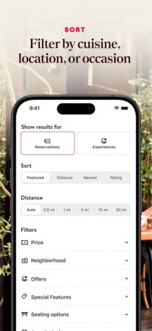 OpenTable для iOS — скриншот 3