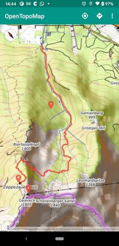 OpenTopoMap Viewer для Android — скриншот 1