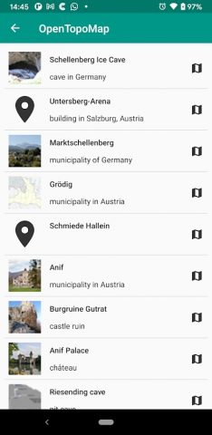 OpenTopoMap Viewer для Android — скриншот 3