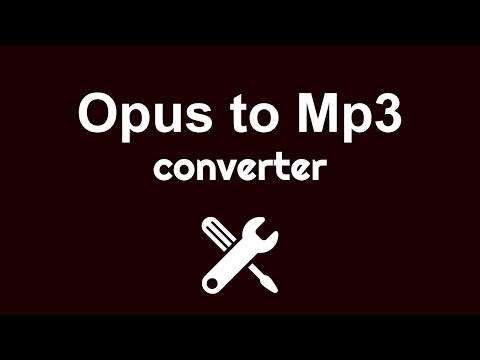 Opus To Mp3 Converter для Android — официальный трейлер