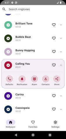 Phone Ringtones — Stock Tone для Android — скриншот 3