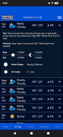 Pinpoint Weather | FOX31 & CW2 для Android — скриншот 2