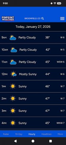 Pinpoint Weather | FOX31 & CW2 для Android — скриншот 3