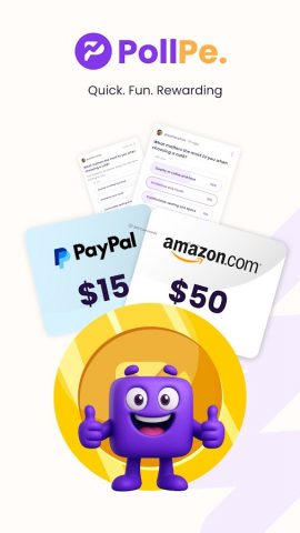 PollPe — Survey Rewards App для Android — скриншот 1