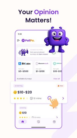 PollPe — Survey Rewards App для Android — скриншот 2