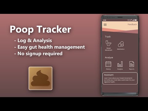 Poop Tracker — Toilet Log для Android — официальный трейлер