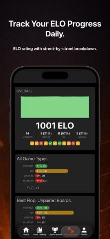 Postflop+ GTO Poker Trainer для iOS — скриншот 3