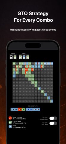 Postflop+ GTO Poker Trainer для iOS — скриншот 4
