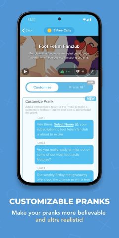Prank Caller: Voice & AI Chat для Android — скриншот 4