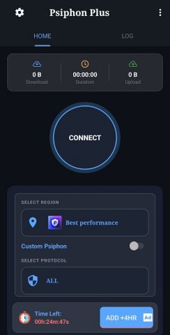 Psiphon Plus для Android — скриншот 1