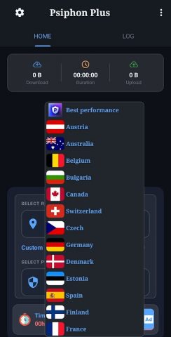 Psiphon Plus для Android — скриншот 2