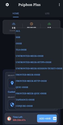 Psiphon Plus для Android — скриншот 3