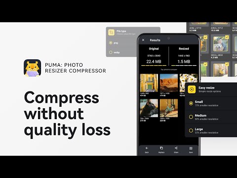 Puma: Photo Resizer Compressor для Android — официальный трейлер