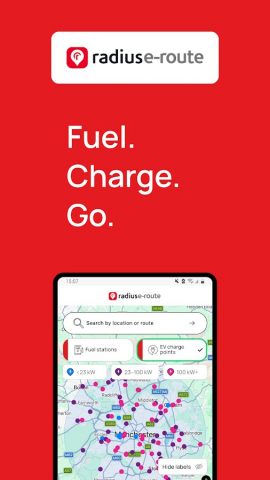 Radius e-route для Android — скриншот 1
