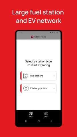 Radius e-route для Android — скриншот 2