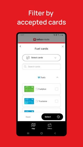 Radius e-route для Android — скриншот 4
