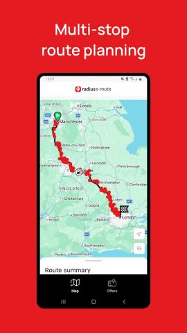 Radius e-route для Android — скриншот 5