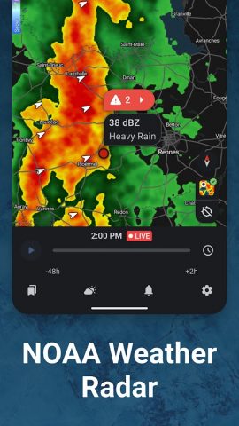 Rain Viewer: Weather Radar Map для Android — скриншот 1
