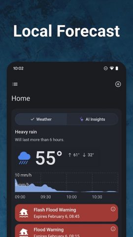 Rain Viewer: Weather Radar Map для Android — скриншот 2