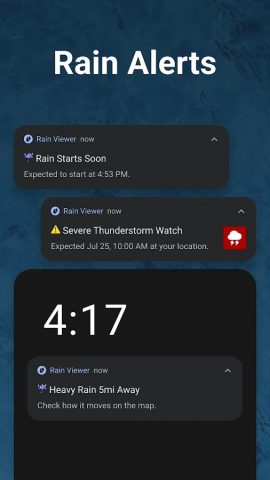 Rain Viewer: Weather Radar Map для Android — скриншот 3