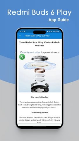 Redmi Buds 6 Play App Guide для Android — скриншот 2