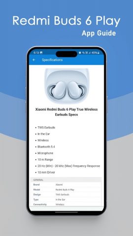 Redmi Buds 6 Play App Guide для Android — скриншот 4