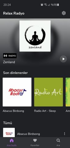 Relax Radio для Android — скриншот 1