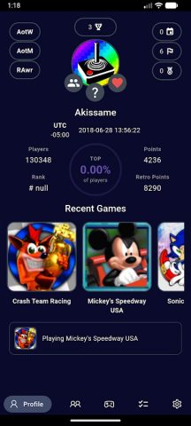 Retro Achievements для Android — скриншот 1